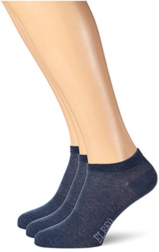 ELBEO Herren 906609 Sneakersocken, Blau (Denim Mel. 9758), 39/42 (3er Pack) im Sale